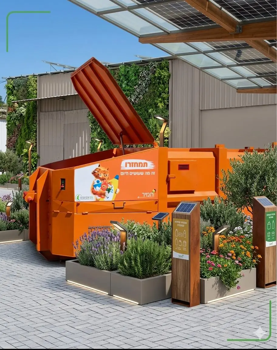 Packaging waste compactor